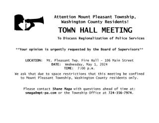 TOWN HALL MEETING